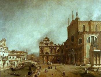 Canaletto : The Church of Saints John and Paul